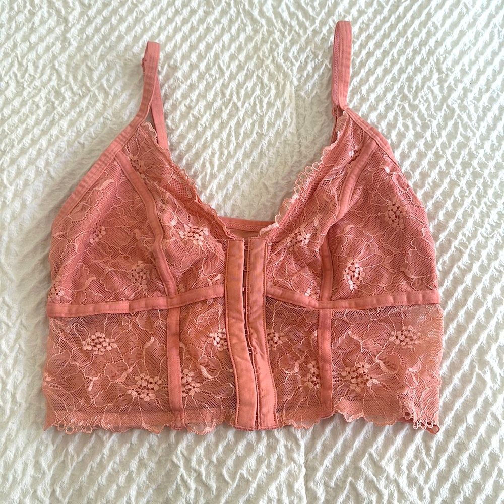 Dusty rose lace crop top I bought from target. Colsie brand. Never worn